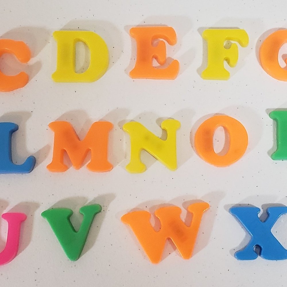 Vintage Plastic Magnetic Refrigerator Letters